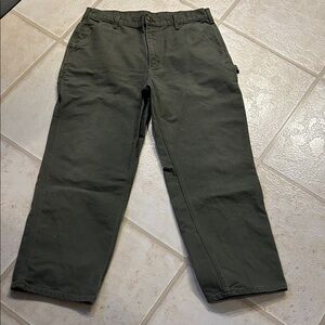 Men's Carhartt Olive Green Pants